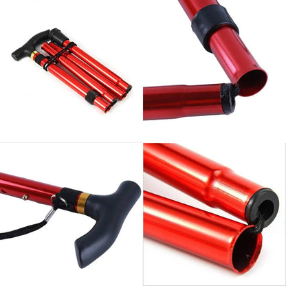 Compact Folding Walking Cane with Ergonomic Grip