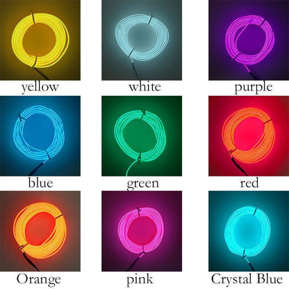 Colorful Car LED Strip Light Flexible Neon Interior Kit