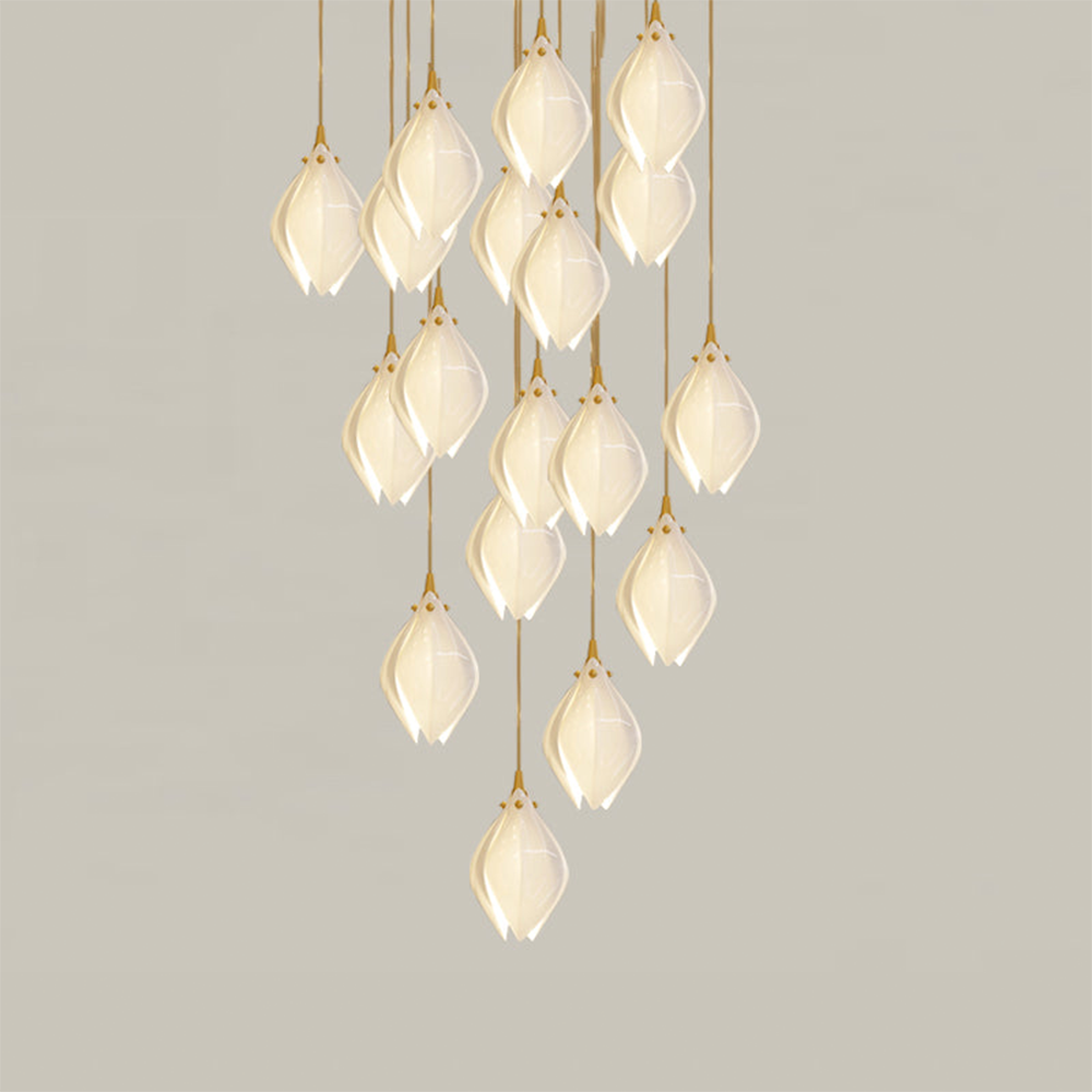 Unique Floral Drop Pendant Light