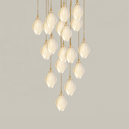 Unique Floral Drop Pendant Light