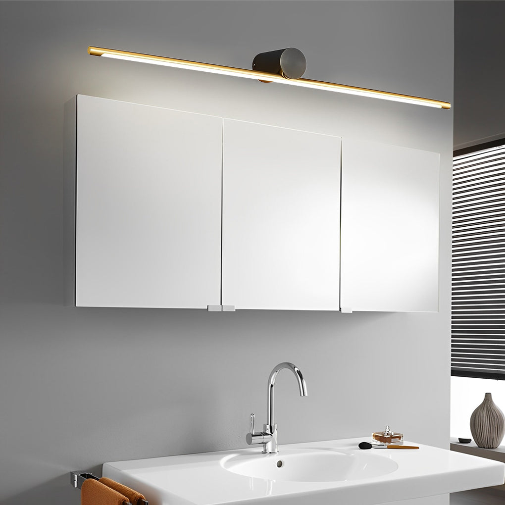 Contemporary Double Tone Bath Lighting with Cylinder Shade