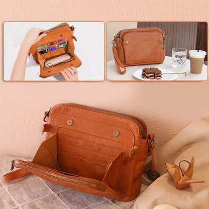 Premium Leather Crossbody Handbag
