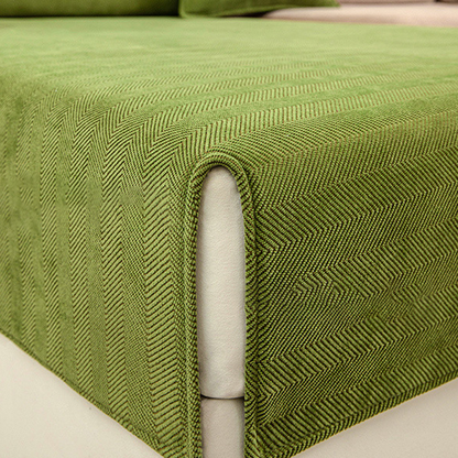 Plush Check Soft Sofa Slipcover Furniture Protector