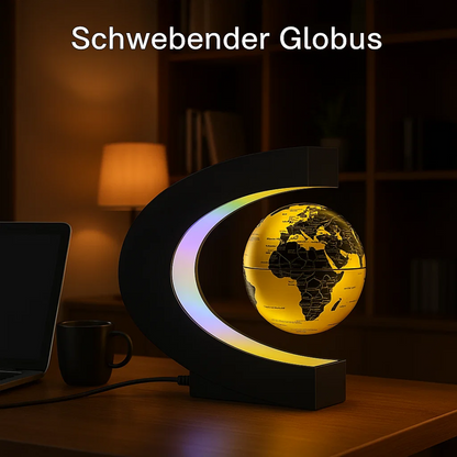 Glowing LED Floating Globe Lamp with Magnetic Base
