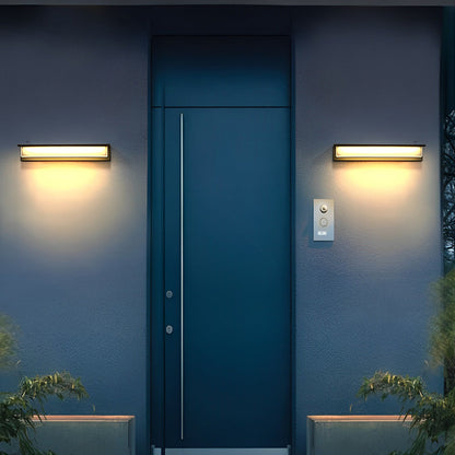 Slim Outdoor Solar Powered LED Wall Light