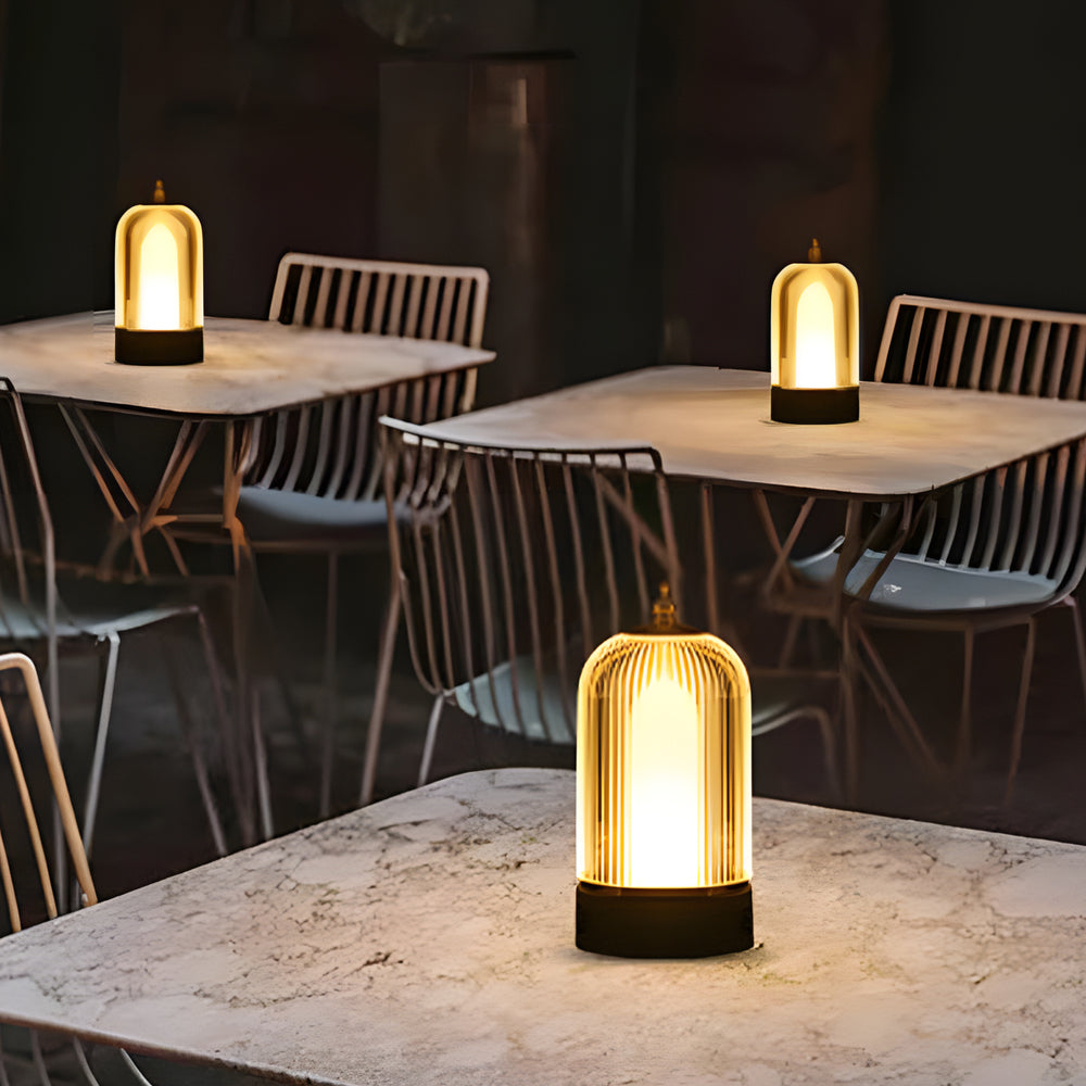 Soft Glass LED Bedside Table Lamp