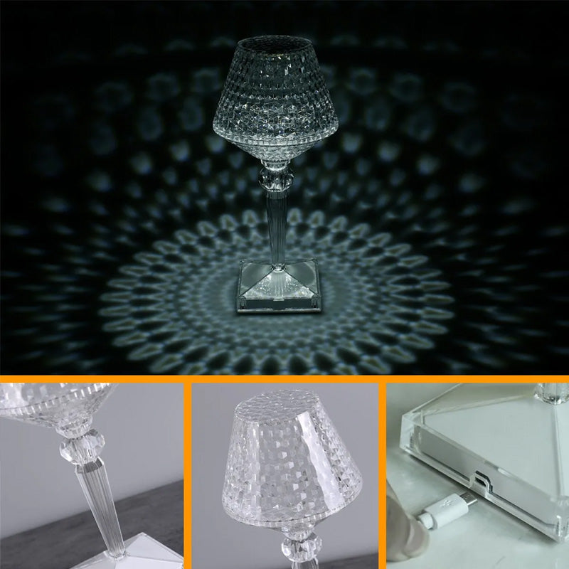Sparkling Glass Desk Lamp