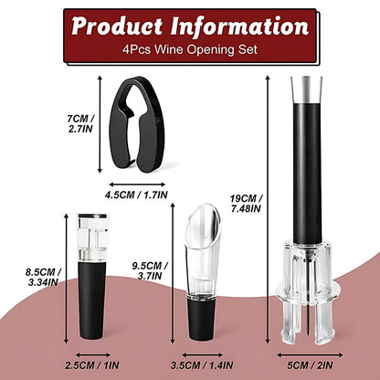 Easy Wine Corkscrew Air Pump Set