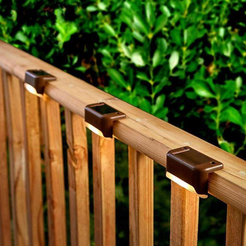 Solar Powered Outdoor Step Lights (4 Pack)
