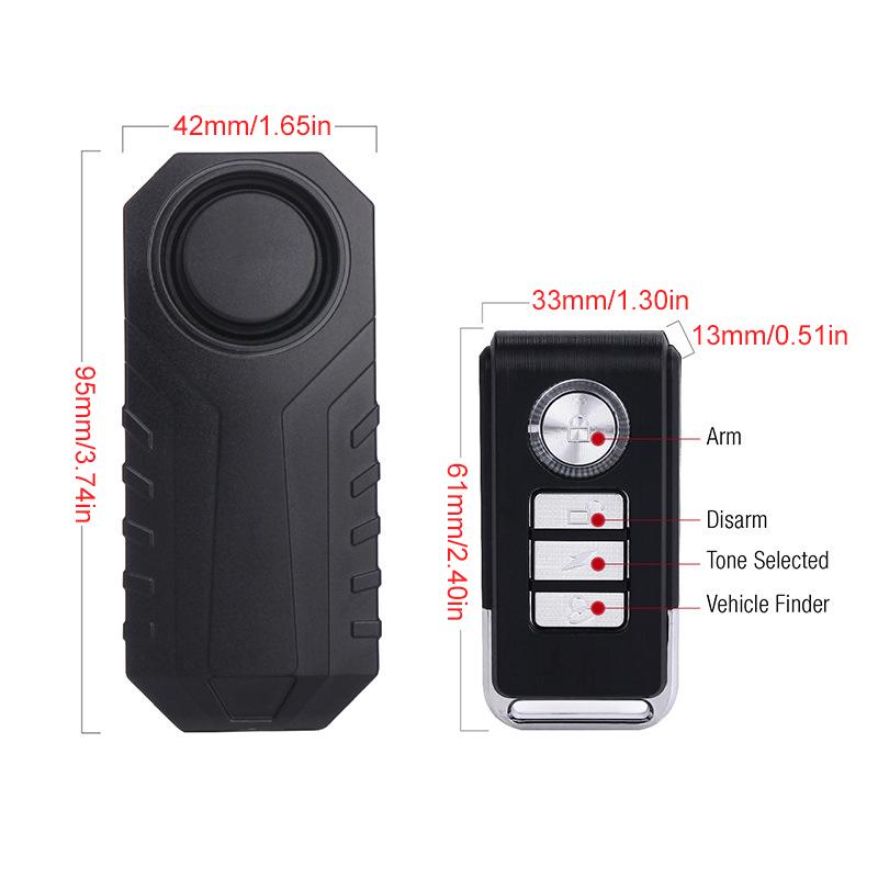 Secure Bike Anti Theft Wireless Alarm System