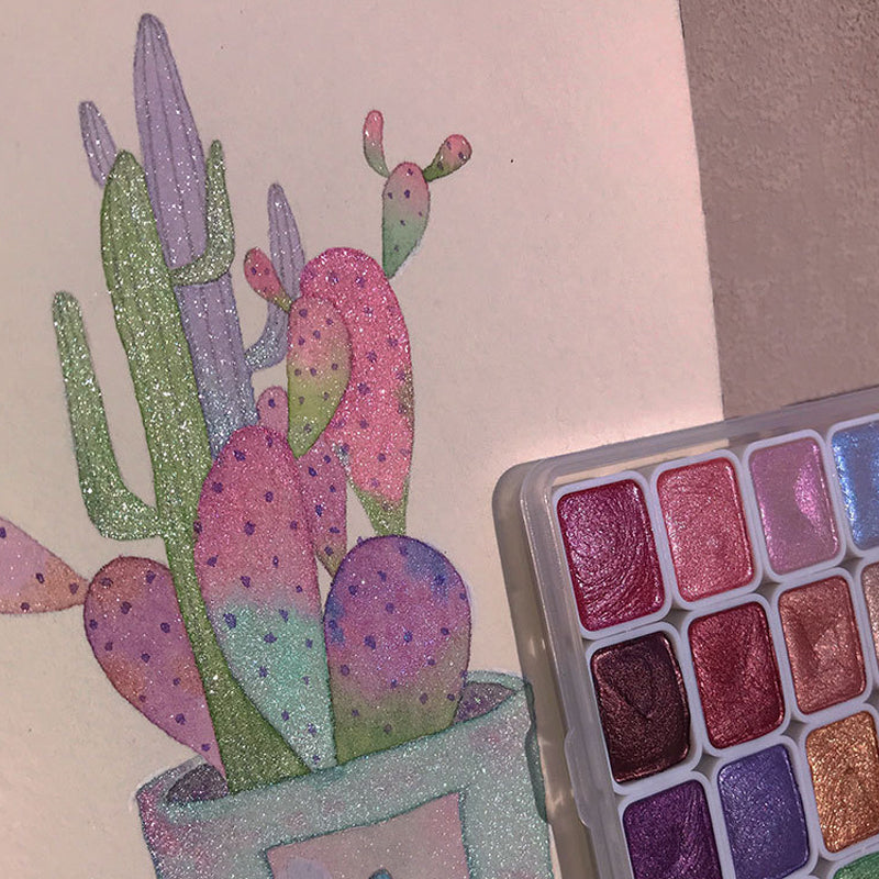 Vibrant Watercolor Art Supply Kit