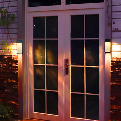2 Pack Outdoor Solar Powered LED Wall Lights
