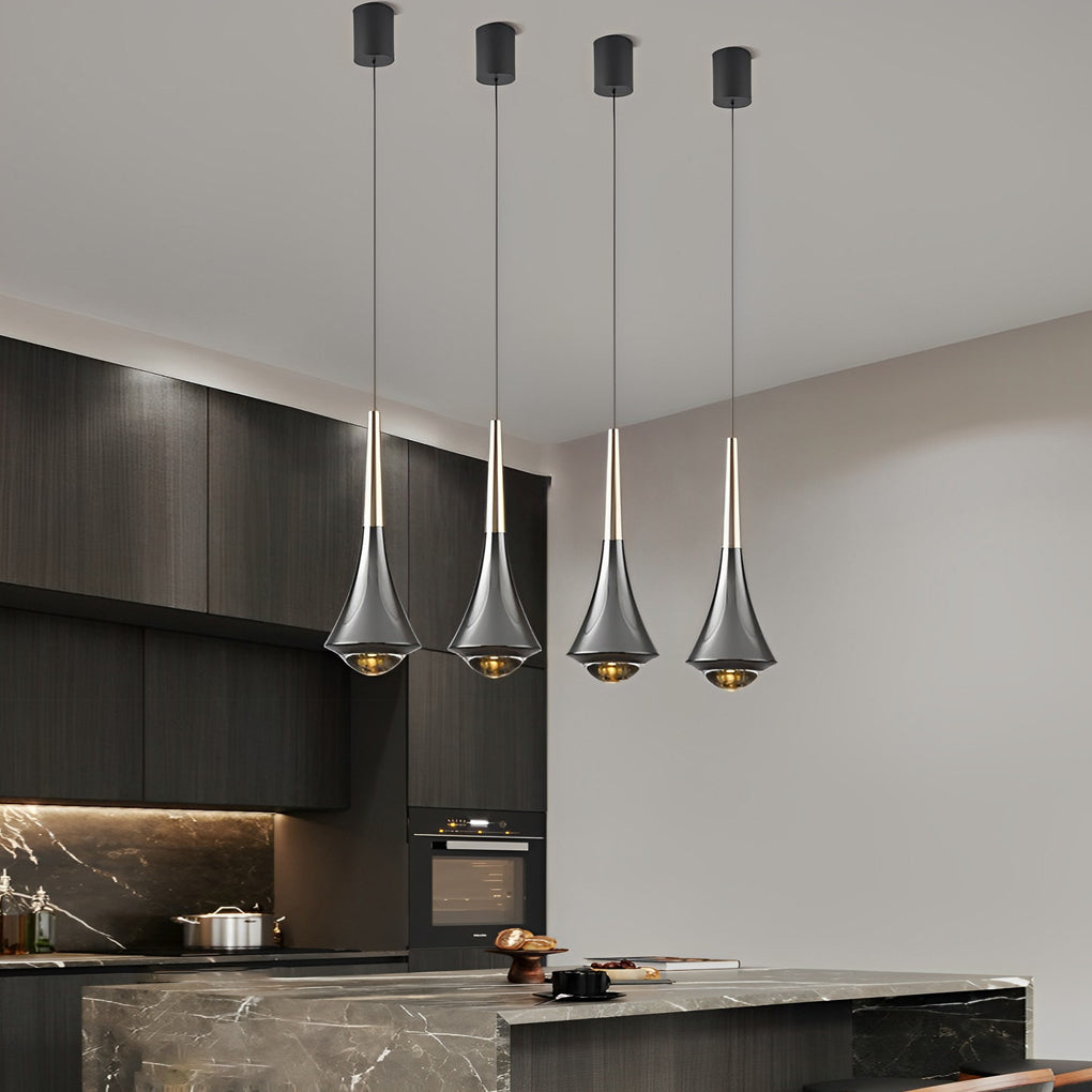 Sleek Modern Adjustable LED Ceiling Chandelier
