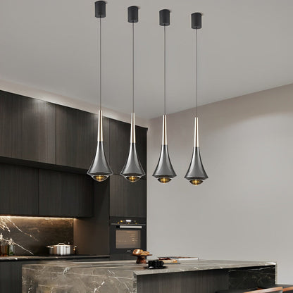 Sleek Modern Adjustable LED Ceiling Chandelier
