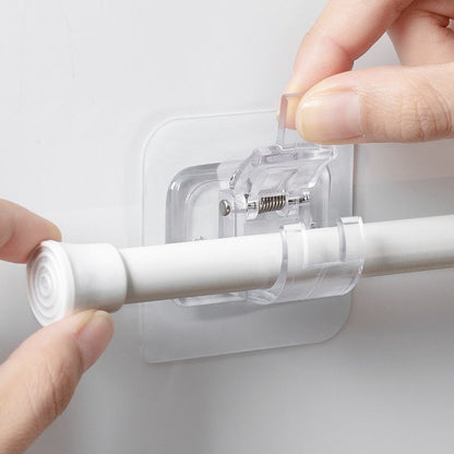 Easy Fit Adjustable Curtain Rod Adhesive Hooks