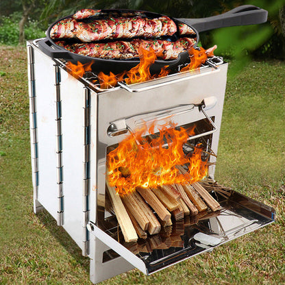 Portable Steel Outdoor Camping Stove Grill