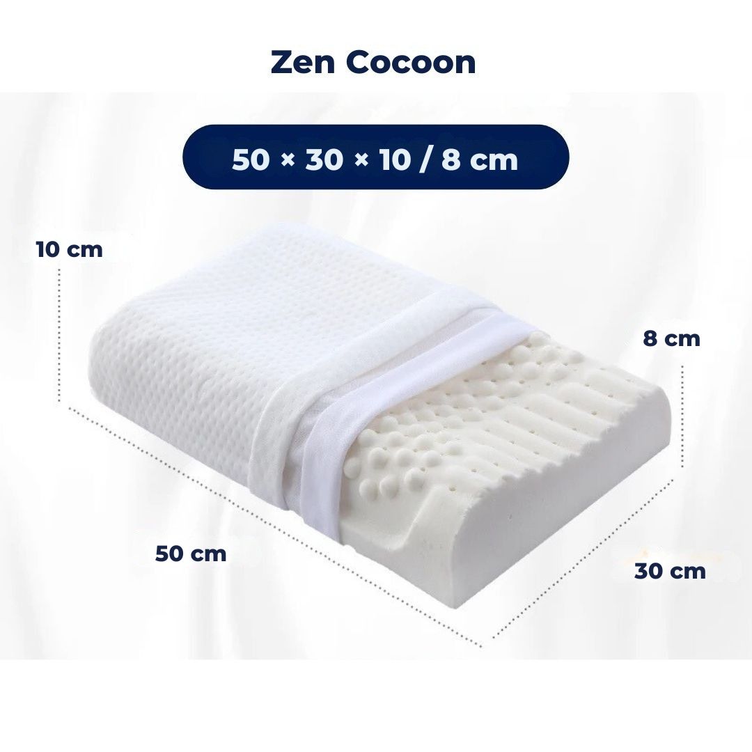 Natural Latex Orthopedic Neck Pillow for Back Support