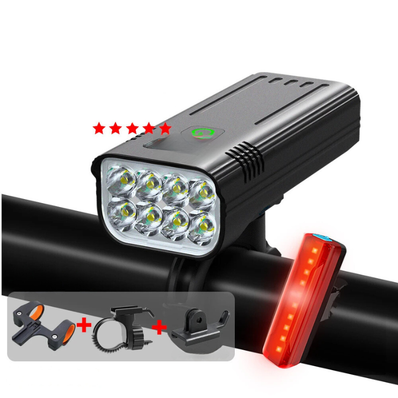 Bright 5000L LED Bicycle Front Light with USB Charger