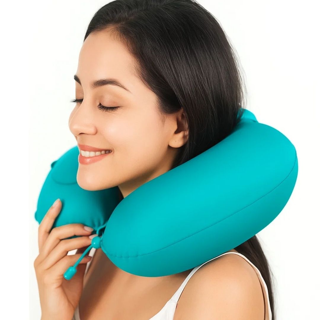 Comfortable Inflatable Neck Pillow for Travel
