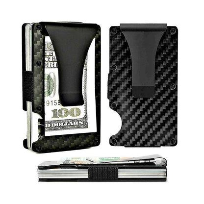 Slim Carbon Money Clip Wallet