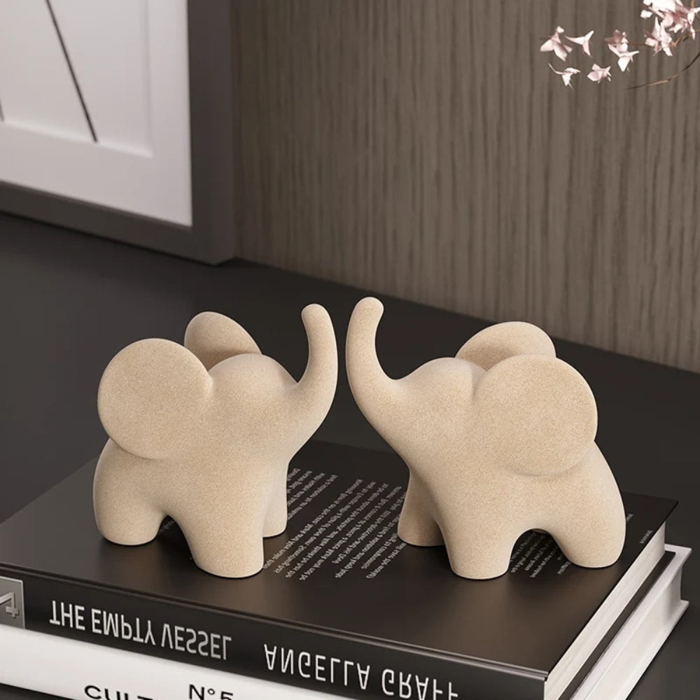 Colorful Elephant Decor Figurines