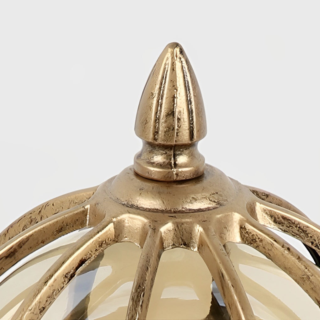 Classic Exterior Wall Lantern with Clear Glass Shade