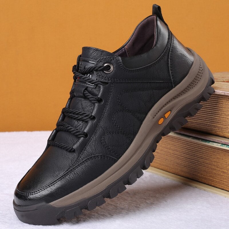Comfortable Men's Leather Orthotic Shoes