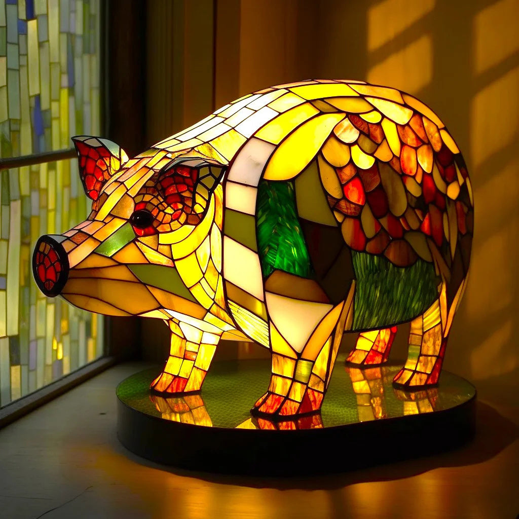 Stylish Animal Print Desk Lamp