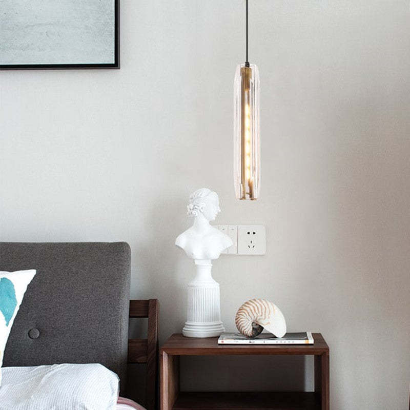 Sleek Glass Pendant Ceiling Light Fixture