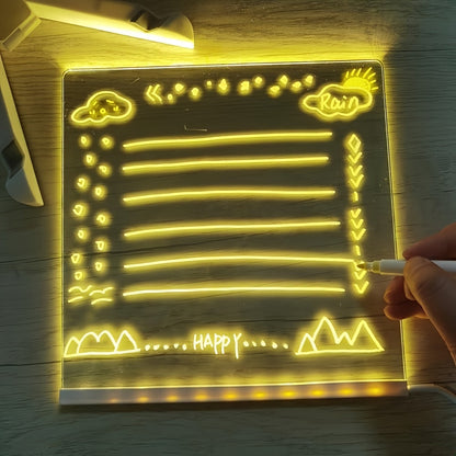 Bright LED Message Board with Colorful Pens