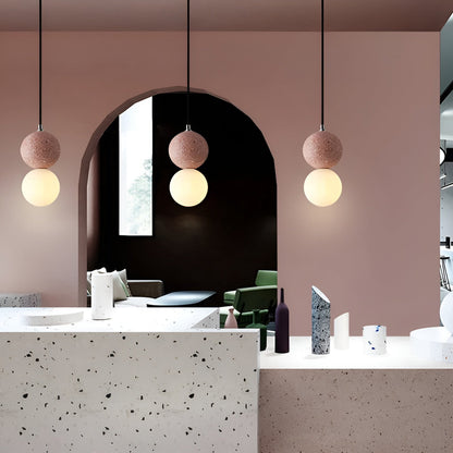 Round Glass Pendant Light