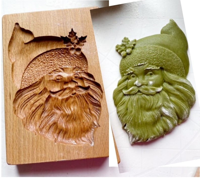 Wooden Cookie Cutter Set with Engraved Designs