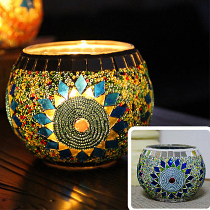 Vintage Glass Candle Tealight Holder