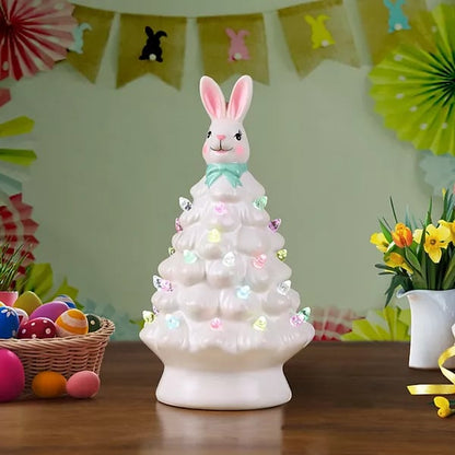 Pink Bunny Christmas Tree Decoration