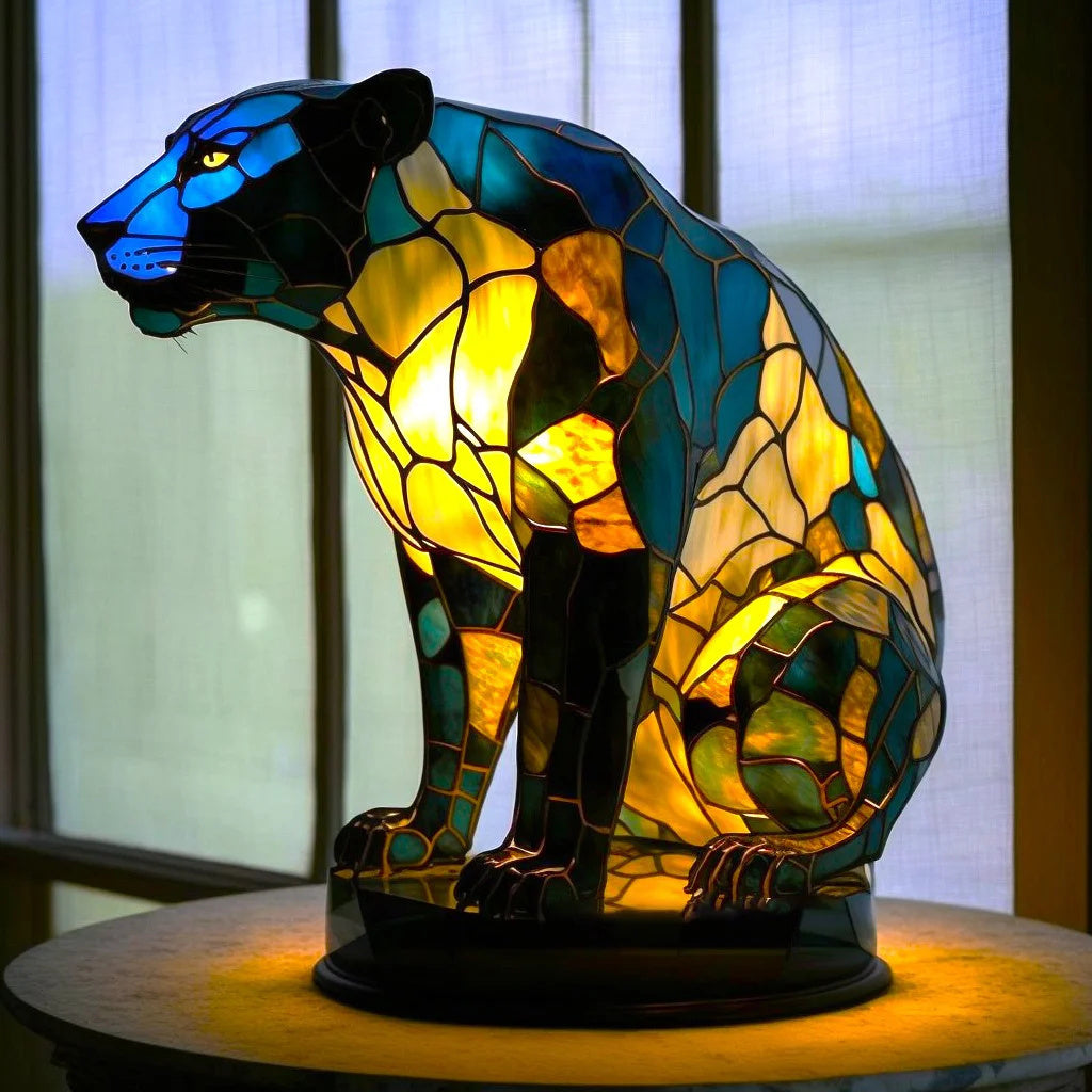 Stylish Animal Print Desk Lamp
