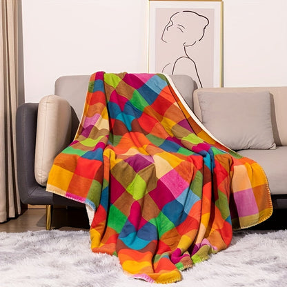 Plush Fleece Throw Blanket - Soft Reversible Sherpa Blanket