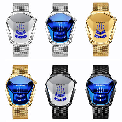 Men's Luxury Quartz Diamond Watch