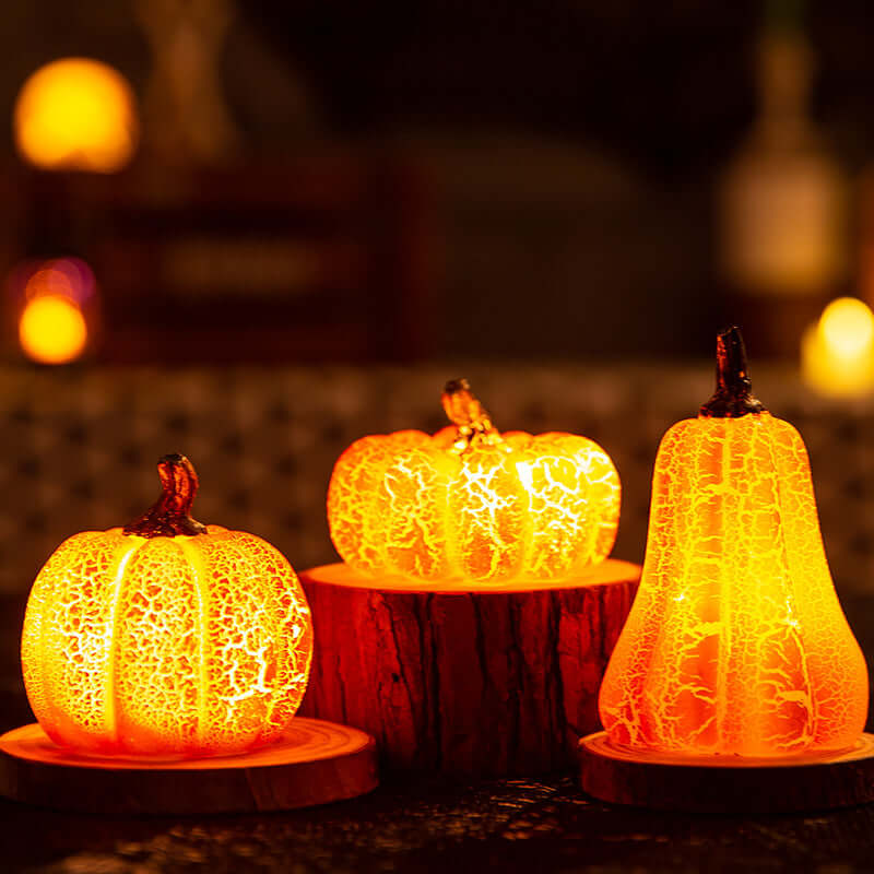 Spooky LED Pumpkin Decorative Candle Lamp