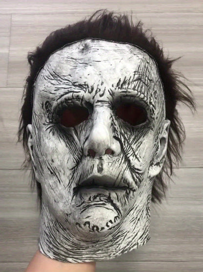 Scary Mens Halloween Horror Mask Full Head Latex