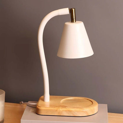 Natural Wooden Aromatherapy Essential Oil Warmer Lamp