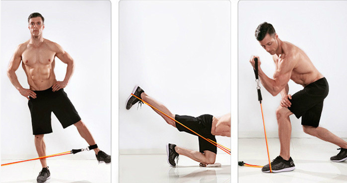 Home Gym Resistance Band Set with Handles and Strap