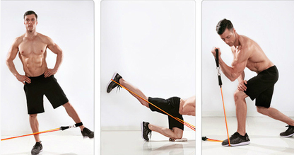 Home Gym Resistance Band Set with Handles and Strap