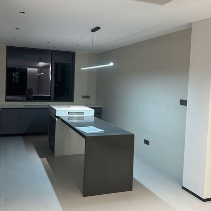 Sleek Metal Kitchen Island LED Pendant Light