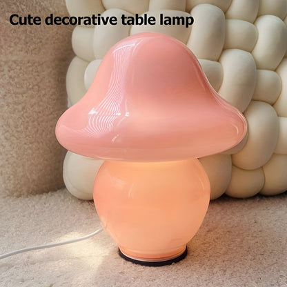 Unique Mushroom Glass Table Lamp