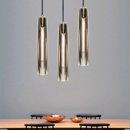 Sleek Glass Pendant Ceiling Light Fixture