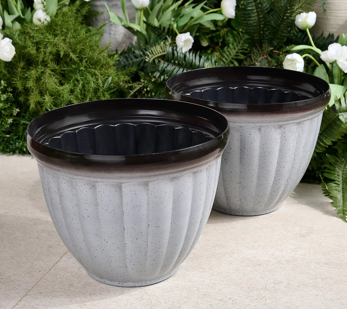 Airy Garden Planter with Dual Drain Holes
