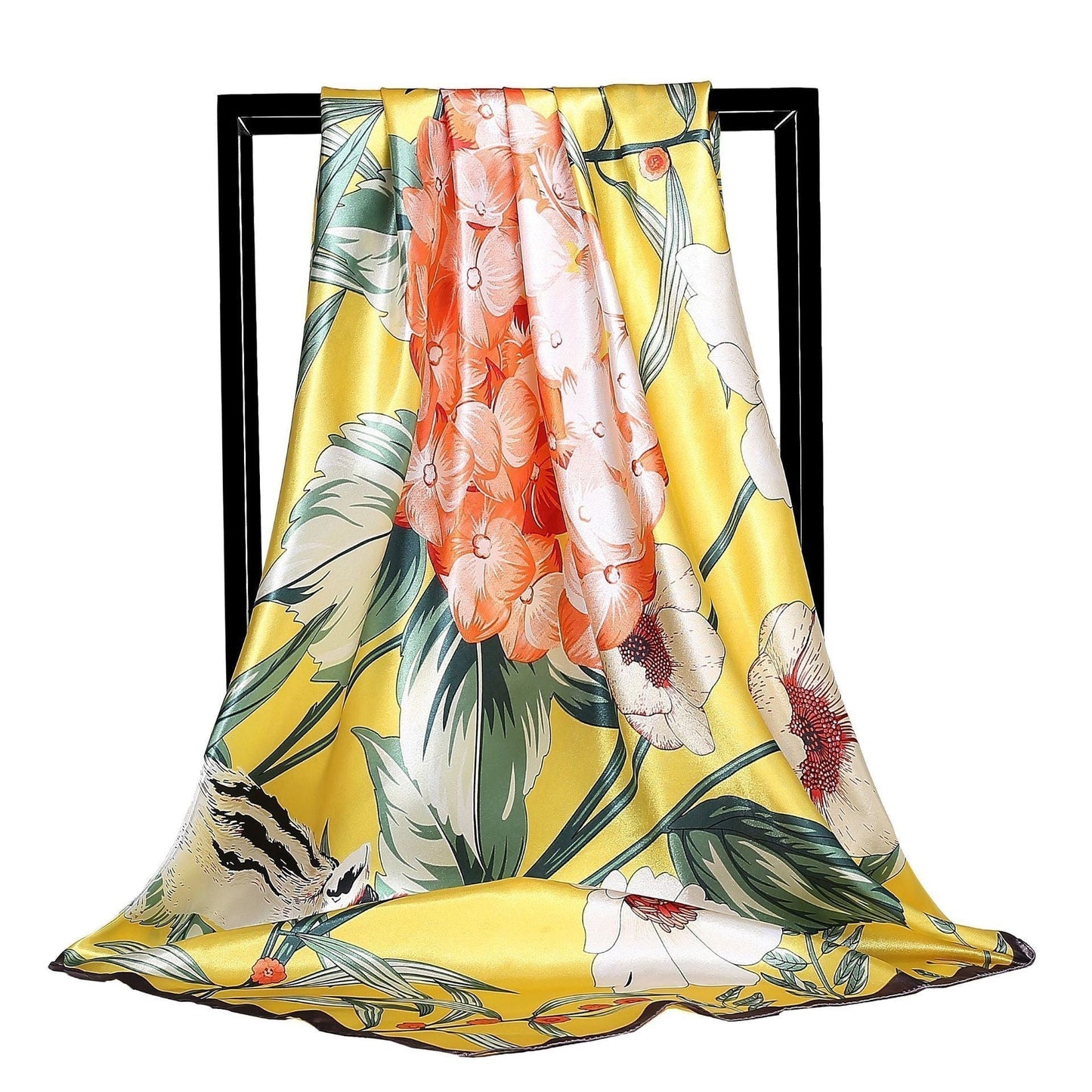 Big Soft Lightweight Square Silk Scarf