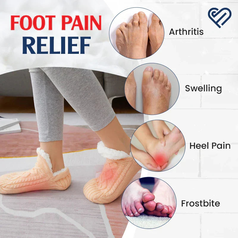 Warm Fleece Cozy Grip Socks Slippers