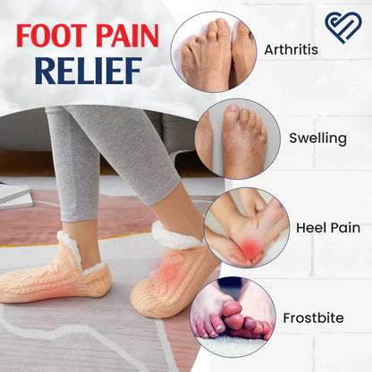 Warm Fleece Cozy Grip Socks Slippers