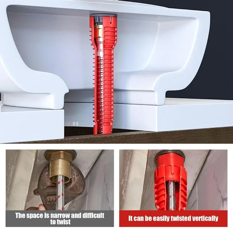 Multifunctional 8-in-1 Basin Wrench Tool